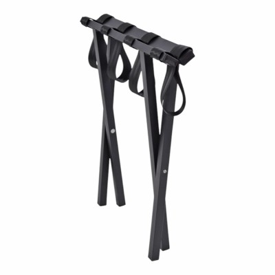 ΒΑΣΗ ΓΙΑ ΒΑΛΙΤΣΕΣ ΜΕΤΑΛΛΙΚΗ ΜΕ ΙΜΑΝΤΕΣ ΑΝΑΔΙΠΛΟΥΜΕΝΗ ΣΕ ΜΑΥΡΟ ΜΑΤ ΧΡΩΜΑ 54x44x51εκ. ANKOR