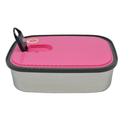 ΦΑΓΗΤΟΔΟΧΕΙΟ INOX ΜΕ ΦΟΥΞΙΑ ΠΛΑΣΤΙΚΟ ΚΑΠΑΚΙ 0,35lt ANKOR