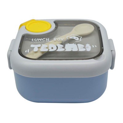 ΦΑΓΗΤΟΔΟΧΕΙΟ ΔΙΠΛΟ ΠΛΑΣΤΙΚΟ ΜΕ ΚΑΠΑΚΙ ΑΣΦΑΛΕΙΑΣ ΚΟΥΤΑΛΙ & ΨΑΛΙΔΙ ΣΙΕΛ 0,75lt ANKOR