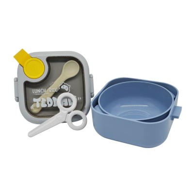 ΦΑΓΗΤΟΔΟΧΕΙΟ ΔΙΠΛΟ ΠΛΑΣΤΙΚΟ ΜΕ ΚΑΠΑΚΙ ΑΣΦΑΛΕΙΑΣ ΚΟΥΤΑΛΙ & ΨΑΛΙΔΙ ΣΙΕΛ 0,75lt ANKOR