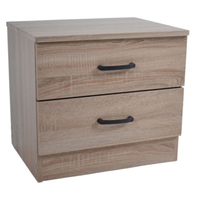 ΚΟΜΟΔΙΝΟ ΞΥΛΙΝΟ ΜΕ ΔΥΟ ΣΥΡΤΑΡΙΑ ΣΕ ΦΥΣΙΚΟ ΧΡΩΜΑ 48x38x43εκ. ANKOR