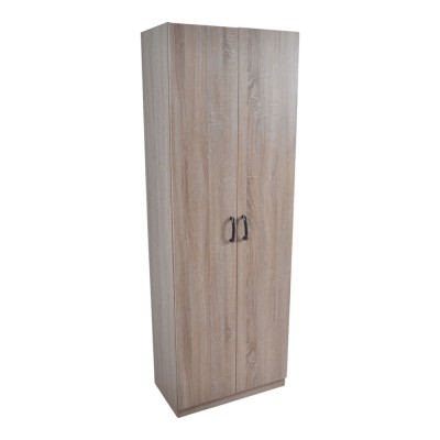 ΠΑΠΟΥΤΣΟΘΗΚΗ ΝΤΟΥΛΑΠΑ ΞΥΛΙΝΗ ΜΕ ΔΥΟ ΠΟΡΤΕΣ ΚΑΙ ΕΝΝΕΑ ΡΑΦΙΑ ΣΕ ΦΥΣΙΚΟ ΧΡΩΜΑ 60x35x173εκ. ANKOR