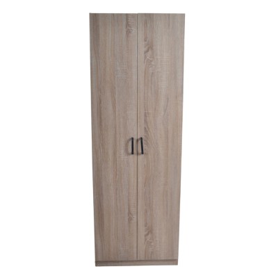 ΠΑΠΟΥΤΣΟΘΗΚΗ ΝΤΟΥΛΑΠΑ ΞΥΛΙΝΗ ΜΕ ΔΥΟ ΠΟΡΤΕΣ ΚΑΙ ΕΝΝΕΑ ΡΑΦΙΑ ΣΕ ΦΥΣΙΚΟ ΧΡΩΜΑ 60x35x173εκ. ANKOR