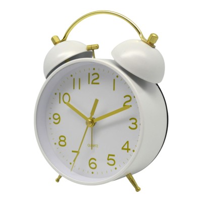 ΞΥΠΝΗΤΗΡΙ ΜΕΤΑΛΛΙΚΟ ΑΘΟΡΥΒΟ ΡΕΤΡΟ ΣΕ ΑΣΠΡΟ ΜΑΤ ΚΑΙ ΧΡΥΣΟ ΧΡΩΜΑ 11x5,2x15,7εκ. ANKOR