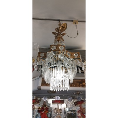 Φωτιστικό Πολυέλαιος Μπρούτζινο 1Φ