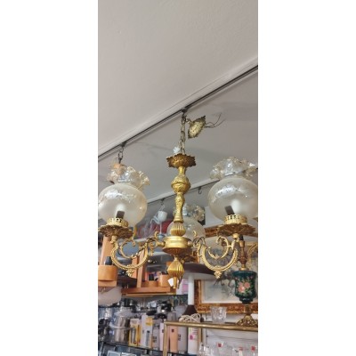 Φωτιστικό Αντίκα Μπρούτζινο 3Φ