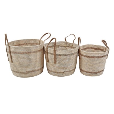 ΣΕΤ 3 ΤΕΜΑΧΙΩΝ ΚΑΛΑΘΙΑ ΨΑΘΙΝΑ ΣΕ ΦΥΣΙΚΟ ΧΡΩΜΑ ANKOR