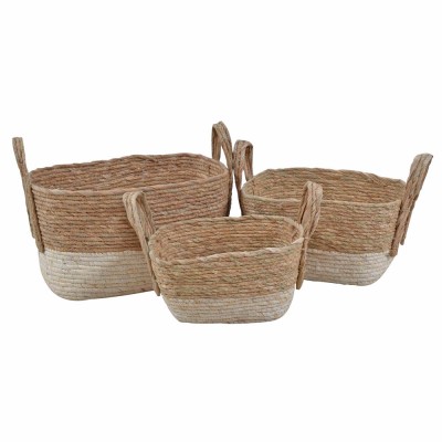ΣΕΤ 3 ΤΕΜΑΧΙΩΝ ΚΑΛΑΘΙΑ ΨΑΘΙΝΑ ΜΠΕΖ ΜΕ ΚΑΦΕ ANKOR