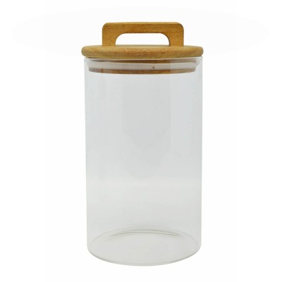 ΒΑΖΟ ΓΥΑΛΙΝΟ 1,0lt ΜΕ ΚΑΠΑΚΙ ΑΠΟ ΞΥΛΟ ΑΚΑΚΙΑΣ ANKOR