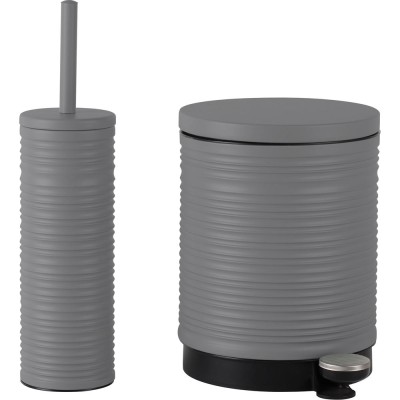 ΚΑΛΑΘΙ ΜΠΑΝΙΟΥ 5lt ΜΕΤΑΛΛΙΚΟ ΡΙΓΕ ΣΕ ΧΡΩΜΑ ΓΚΡΙ ΜΑΤ SOFT CLOSE ANKOR