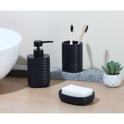 DISPENSER ΠΟΛΥΕΣΤΕΡΙΚΟ ΡΙΓΕ ΣΕ ΑΝΘΡΑΚΙ ΧΡΩΜΑ ΜΑΤ 8,1x8,1x16,9εκ.ANKOR