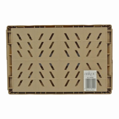 ΚΑΛΑΘΙ ΠΛΑΣΤΙΚΟ ΑΝΑΔΙΠΛΟΥΜΕΝΟ 12lt ΜΠΕΖ ΚΑΦΕ 34x24,8x14,7εκ. ANKOR