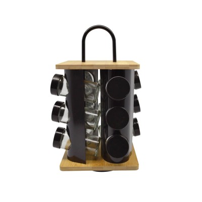 ΒΑΣΗ ΜΠΑΧΑΡΙΚΩΝ ΠΕΡΙΣΤΡΕΦΟΜΕΝΗ 12τεμ ΜΠΑΜΠΟΥ ΜΕ ΜΕΤΑΛΛΟ 16x16x29,5εκ.ANKOR