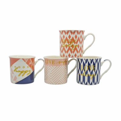 ΚΟΥΠΑ ΠΟΡΣΕΛΑΝΗΣ 325ml ΓΕΩΜΕΤΡΙΚΕΣ ΓΡΑΜΜΕΣ ANKOR