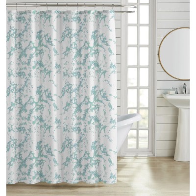 ΚΟΥΡΤΙΝΑ ΜΠΑΝΙΟΥ ΠΟΛΥΕΣΤΕΡΙΚΗ 180x200εκ 90gsm ΜΕ 12 ΚΡΙΚΟΥΣ ΕΦΕ ΜΑΡΜΑΡΟ ΣΕ ΤΥΡΚΟΥΑΖ ΧΡΩΜΑ ANKOR