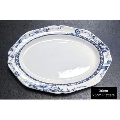 ΠΙΑΤΕΛΑ ΟΒΑΛ 36cm TIFFANY-BLUE 24324 - ORIANA FERELLI®