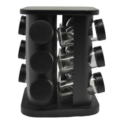 ΒΑΣΗ ΜΠΑΧΑΡΙΚΩΝ ΠΕΡΙΣΤΡΕΦΟΜΕΝΗ 12τεμ ΜΑΥΡΗ ΜΕΤΑΛΛΙΚΗ 16x16x22εκ.ANKOR