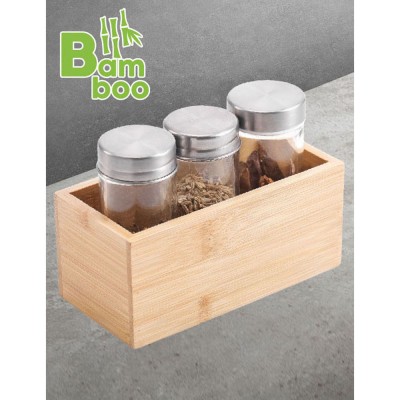 ΚΟΥΤΙ ΑΠΟΘΗΚΕΥΣΗΣ ΚΑΙ ΟΡΓΑΝΩΣΗΣ ΑΠΟ ΞΥΛΟ ΜΠΑΜΠΟΥ 7,5x15x6,8εκ. ANKOR