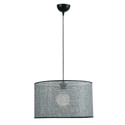 Φωτιστικό μονόφωτο αμπαζούρ πλέγμα Ε27 Φ40