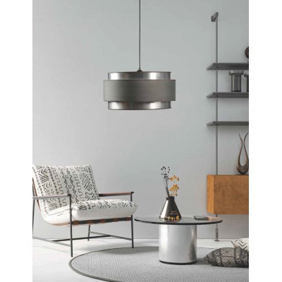 Φωτιστικό μονόφωτο αμπαζούρ διπλό Ε27 Φ40