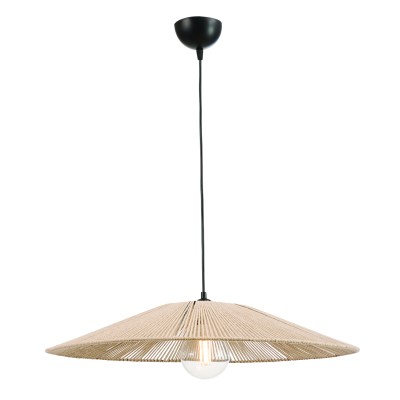 Φωτιστικό μονόφωτο σχοινί natural Ε27 Φ70