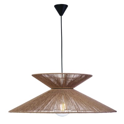 Φωτιστικό μονόφωτο σχοινί natural Ε27 Φ70