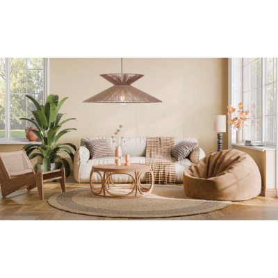 Φωτιστικό μονόφωτο σχοινί natural Ε27 Φ70