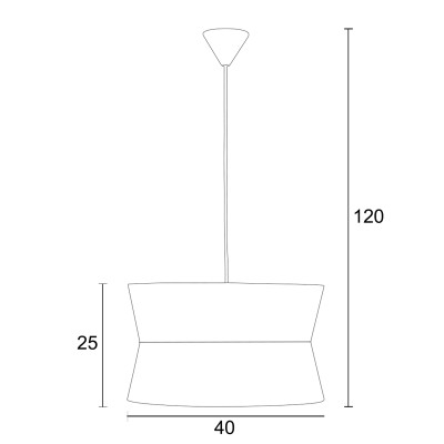 Φωτιστικό μονόφωτο αμπαζούρ διπλό πρασινο/εκρού Ε27 Φ40