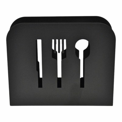 ΧΑΡΤΟΠΕΤΣΕΤΟΘΗΚΗ ΜΕΤΑΛΛΙΚΗ ΜΑΥΡΗ ΜΑΤ ΜΑΧΑΙΡΟΠΗΡΟΥΝΑ 15x4,5x13εκ.ANKOR