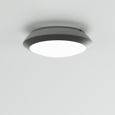 it-Lighting Champlain 1xE27 Outdoor Ceiling Light Grey D:90x285x285mm (80300834)