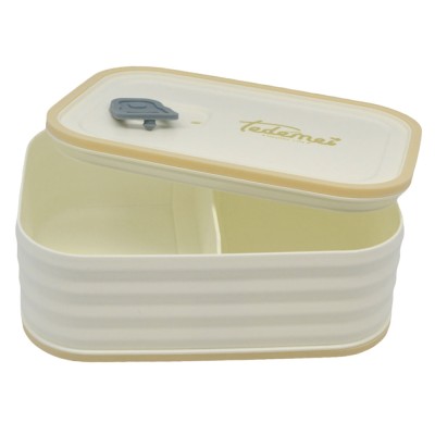 ΦΑΓΗΤΟΔΟΧΕΙΟ ΠΛΑΣΤΙΚΟ ΛΕΥΚΟ ΜΕ ΜΠΕΖ ΧΡΩΜΑ 0,95lt ANKOR