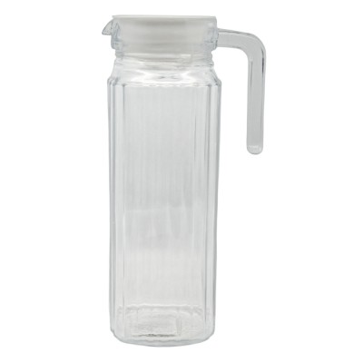 ΚΑΝΑΤΑ ΓΥΑΛΙΝΗ 1lt ΜΕ ΠΛΑΣΤΙΚΟ ΚΑΠΑΚΙ 7,6x8,5x24εκ. ANKOR