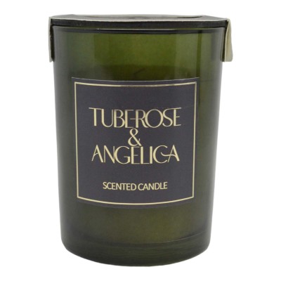 ΑΡΩΜΑΤΙΚΟ ΚΕΡΙ TUBEROSE & ANGELICA ΣΕ ΓΥΑΛΙΝΟ ΔΟΧΕΙΟ ΜΕ ΚΑΠΑΚΙ 8x8x10,5εκ. ANKOR