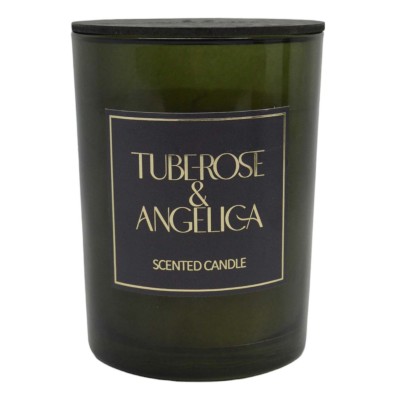 ΑΡΩΜΑΤΙΚΟ ΚΕΡΙ TUBEROSE & ANGELICA ΣΕ ΓΥΑΛΙΝΟ ΔΟΧΕΙΟ ΜΕ ΚΑΠΑΚΙ 8x8x10,5εκ. ANKOR