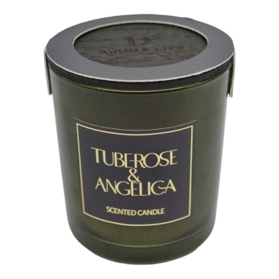 ΑΡΩΜΑΤΙΚΟ ΚΕΡΙ TUBEROSE & ANGELICA ΣΕ ΓΥΑΛΙΝΟ ΔΟΧΕΙΟ ΜΕ ΚΑΠΑΚΙ 7x7x7,8εκ. ANKOR