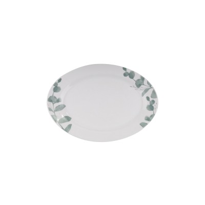 ΠΙΑΤΕΛΑ ΟΒΑΛ 30x22cm GREEN LEAF-ARIA - EATON