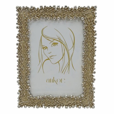 ΚΟΡΝΙΖΑ ΠΟΛΥΕΣΤΕΡΙΚΗ 15x20εκ. ΜΕ ΧΡΥΣΕΣ ΚΑΙ ΑΣΗΜΕΝΙΕΣ ΛΕΠΤΟΜΕΡΕΙΕΣ ANKOR