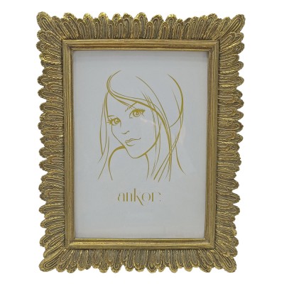 ΚΟΡΝΙΖΑ ΠΟΛΥΕΣΤΕΡΙΚΗ 15x20εκ. ΧΡΥΣΗ ΜΕ ΑΝΑΓΛΥΦΑ ΣΧΕΔΙΑ ANKOR