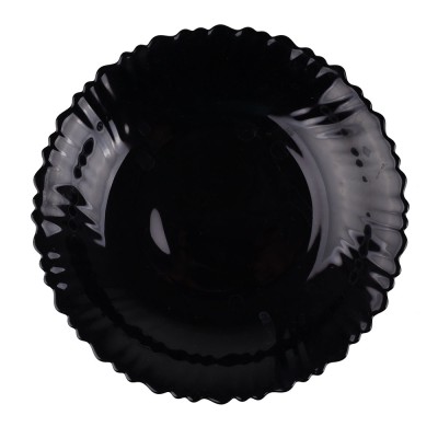 ΠΙΑΤΟ ΒΑΘΥ ΓΥΑΛΙΝΟ OPAL ΣΕ ΜΑΥΡΟ ΧΡΩΜΑ 21,5εκ. ANKOR